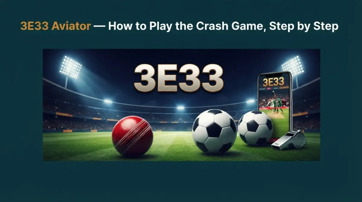 3E33 (BD 3E33 Games) aviator — How to Play the Crash Game, Step by Step